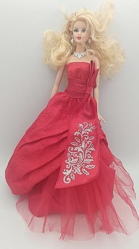 2003 Mattel Holiday Barbie Red Dress