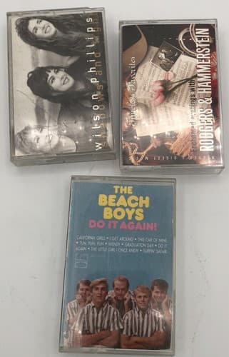 Light Rock Bundle Lot of 3 Cassette Tapes - The Beach Boys and more