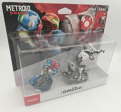 Nintendo amiibo Metroid Dread - Samus and E.M.M.I. Figures (2 Pack Set) SEALED
