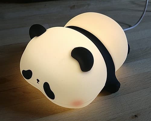 Rechargeable Silicone Pat Lamp Cute Panda Lamp LED Sleep Night Light Gift Kids