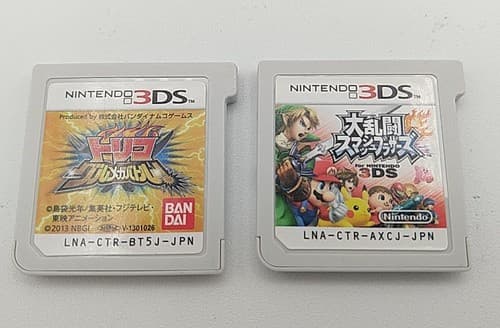 Nintendo 3DS Japanese 2 Game LOT - Super Smash Bros  & Toriko Kitchen Battle