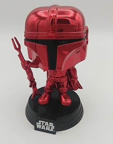 Funko Pop! Star Wars Mandalorian Red Chrome BOBA FETT 