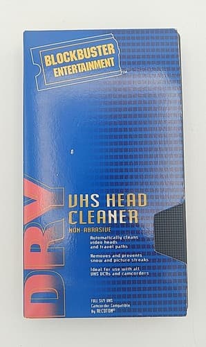 Blockbuster VHS Head Cleaner - Non-Abrasive 