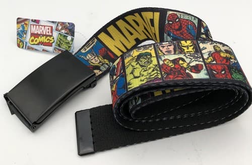 Marvel Comics Buckle Down Webbing Belt Clasp Buckle - 1.5 Wide 53” NEW Bottle
