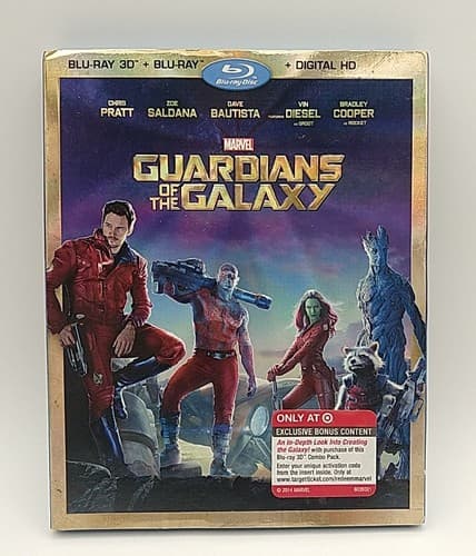 Guardians of the Galaxy 3D Blu-ray Disc, 2014, Includes DVD, Digital Copy Code