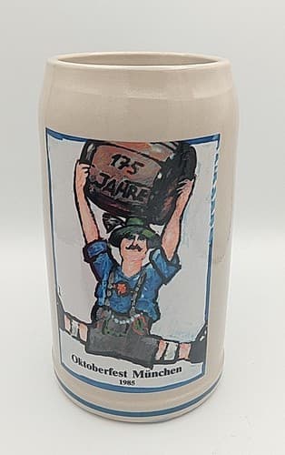 1985 Oktoberfest München Beer Stein Rastal 175 Jahre 1L Vintage German Mug