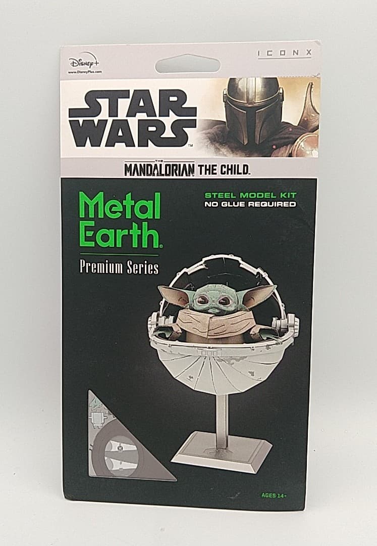 Metal Earth ICONX Premium Series Star Wars Mandalorian The Child 3D Model Kit