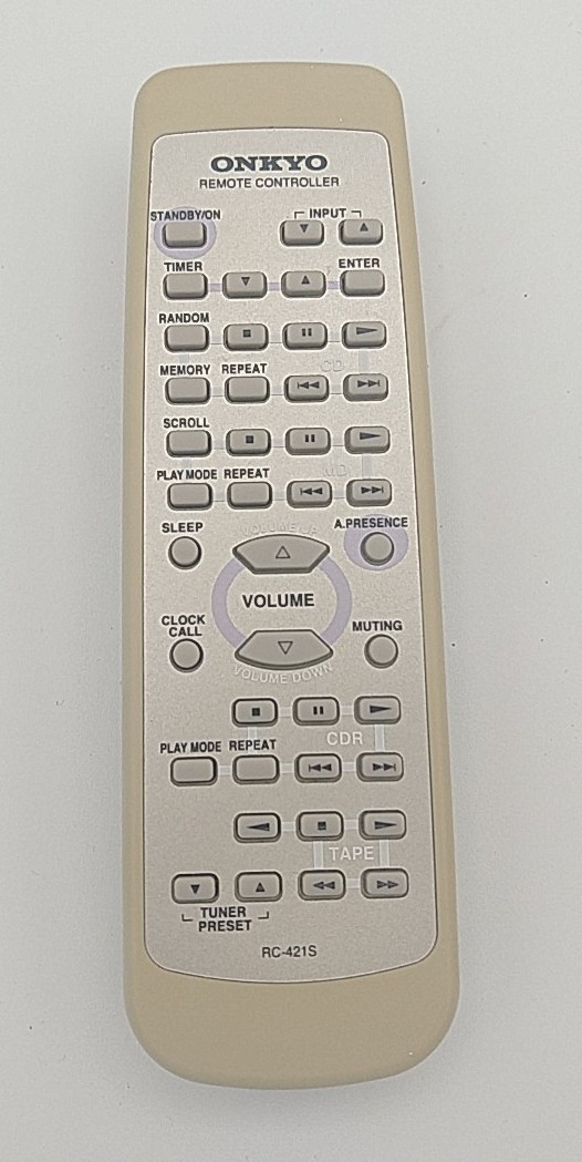 Onkyo Remote Control RC-421S OEM Replacement Tested Works