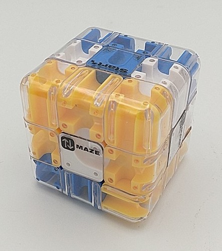 Large 3D Labyrinth Puzzle Maze Cube - Engaging Brain Teaser Toy, Improve Spatial