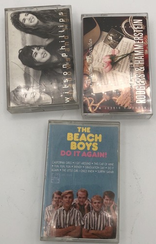 Light Rock Bundle Lot of 3 Cassette Tapes - The Beach Boys and more