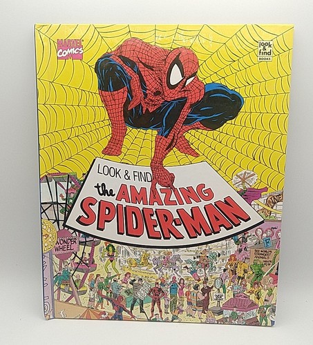 1992 Marvel Comics Look And Find The Amazing Spiderman Book - No Marks