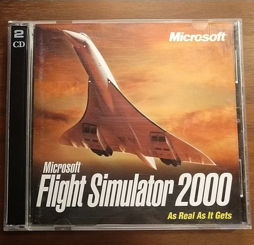 Microsoft Flight Simulator 2000 PC CD-ROM 2 Discs TESTED 1999