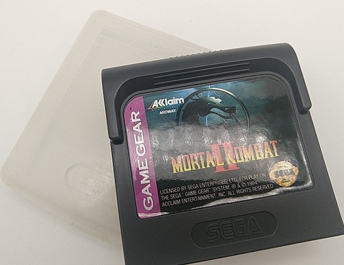 Mortal Kombat II 2 (Sega Game Gear, 1993) Cartridge & Case - TESTED