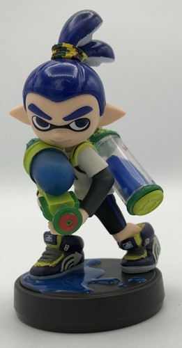 Nintendo Amiibo Splatoon 2 Blue Inkling Boy Amibo Switch Wii U Smash Bros Figure