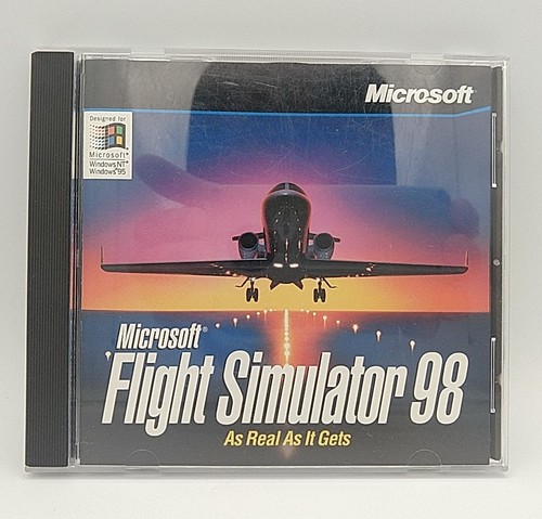 Microsoft Flight Simulator 98 PC - Great Condition CD ROM Game For Windows 95/98