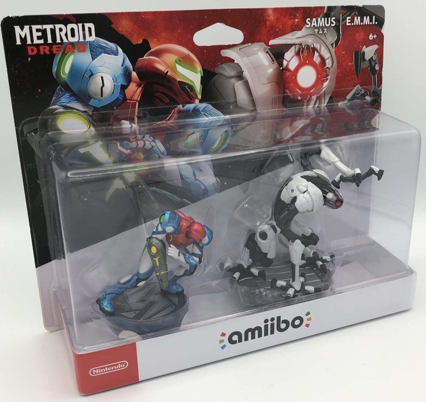 Nintendo amiibo Metroid Dread - Samus and E.M.M.I. Figures (2 Pack Set)