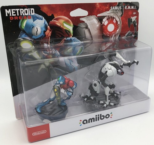 Nintendo amiibo Metroid Dread - Samus and E.M.M.I. Figures (2 Pack Set)