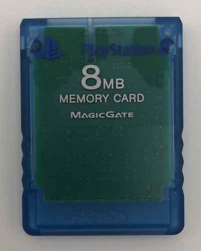 Sony PlayStation 2 PS2 MagicGate 8MB Memory Card Blue - TESTED!